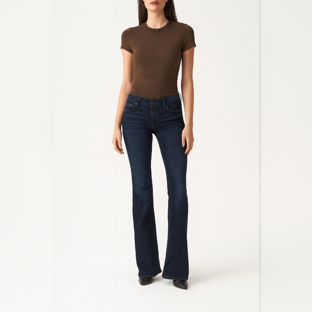 7 For All Mankind The Lexie Petite Low Rise Bootcut A Pocket Jeans Sz 28